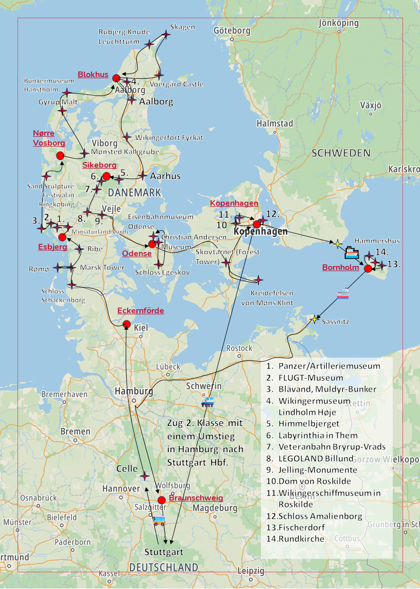 2026 Dänemark MB-Landkarte